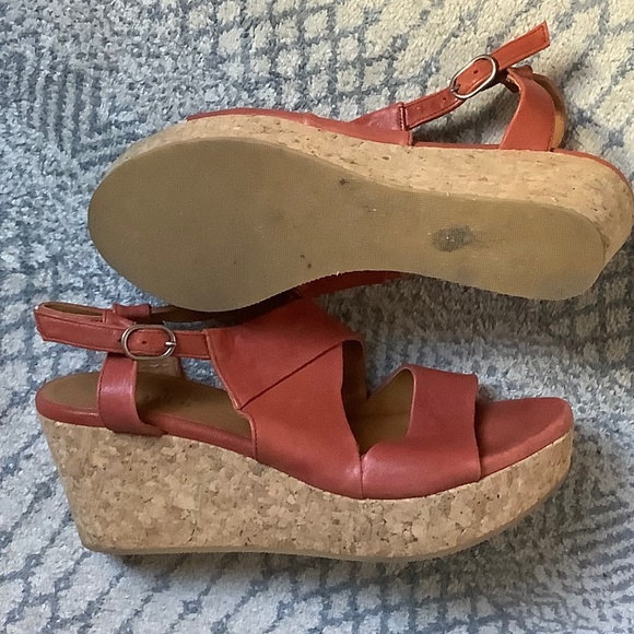 Coclico Cork Platform Sandals Sz 39 - Picture 3 of 4